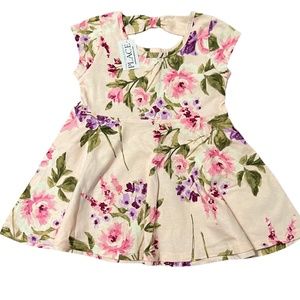 NWT | THE CHILDREN’S PLACE | FLORAL TWIRL DRESS | PINK | TODDLER GIRL | 18-24M